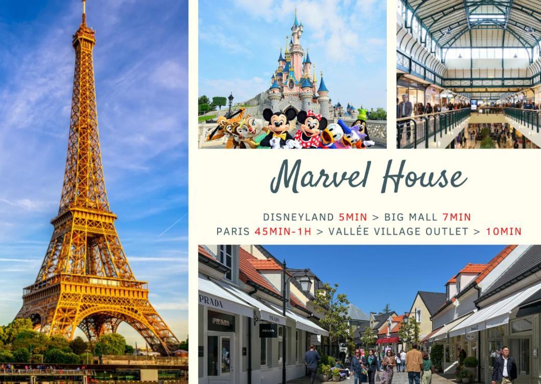 Marvel House - Disneyland 5Min, Private Parking, Terrace Magny-le-Hongre Exteriör bild