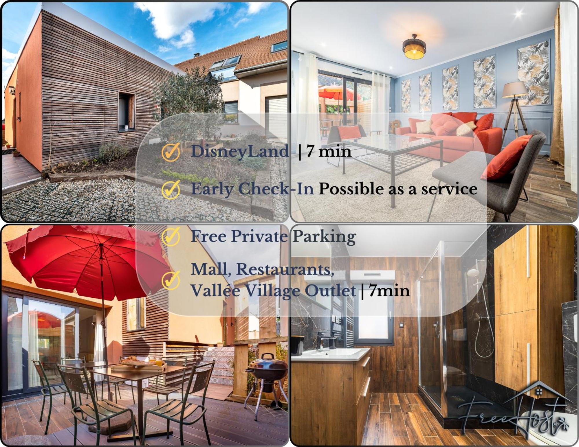 Marvel House - Disneyland 5Min, Private Parking, Terrace Magny-le-Hongre Exteriör bild